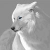 White Wolves With Blue Eyes Art Diamond Paintings