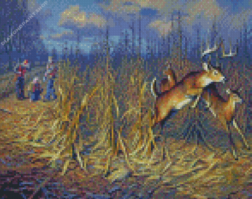 Whitetail Deer Hunting Diamond Paintings