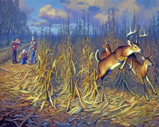 Whitetail Deer Hunting Diamond Paintings