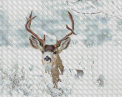 Winter Deer Animal Diamond Paintings