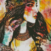 Colorful Gypsy Girl Diamond Paintings