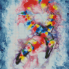 Abstract Colorful Dna Diamond Paintings