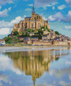 Aesthetic Mont St Michel Diamond Paintings