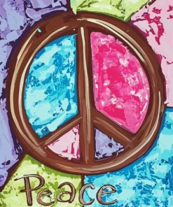 Aesthetic Peace Symbol Diamond Paintings