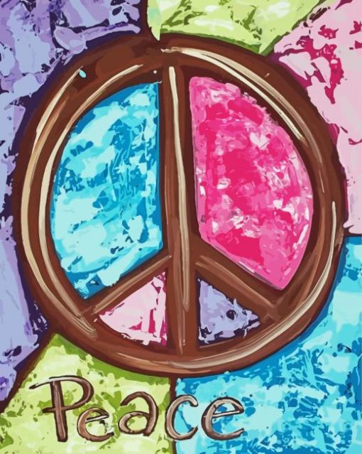 Aesthetic Peace Symbol Diamond Paintings