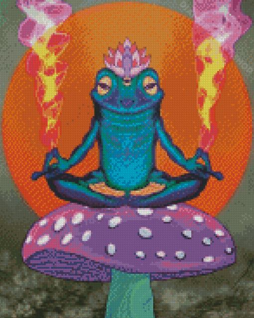 Aesthetic Zen Frog Diamond Paintings