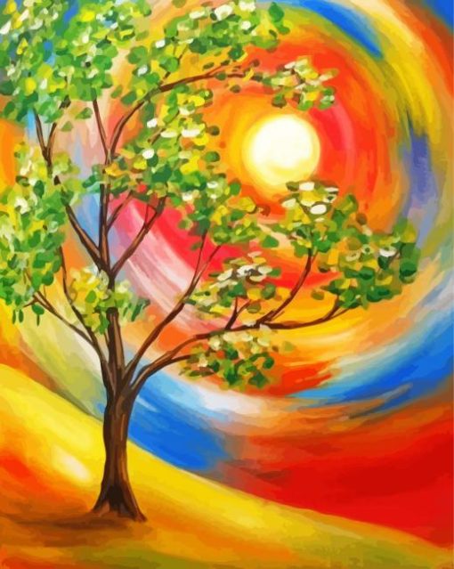 Aesthetic Abstract Tree Diamond Paintings