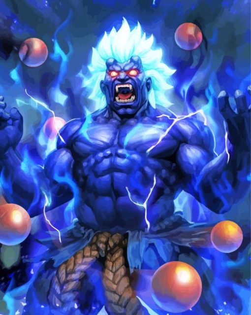 Akuma Street Fighter Art Diamond Paintings