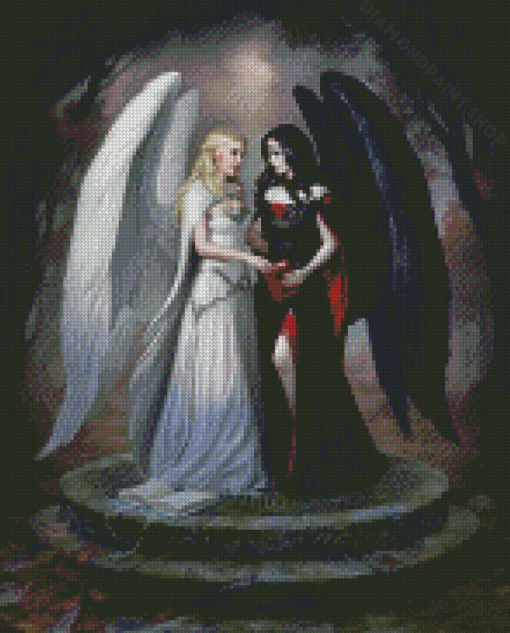 Angel And Devil Ladies Diamond Paintings