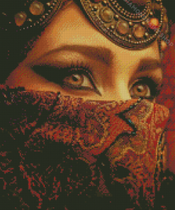 Arab Lady Eyes Diamond Paintings