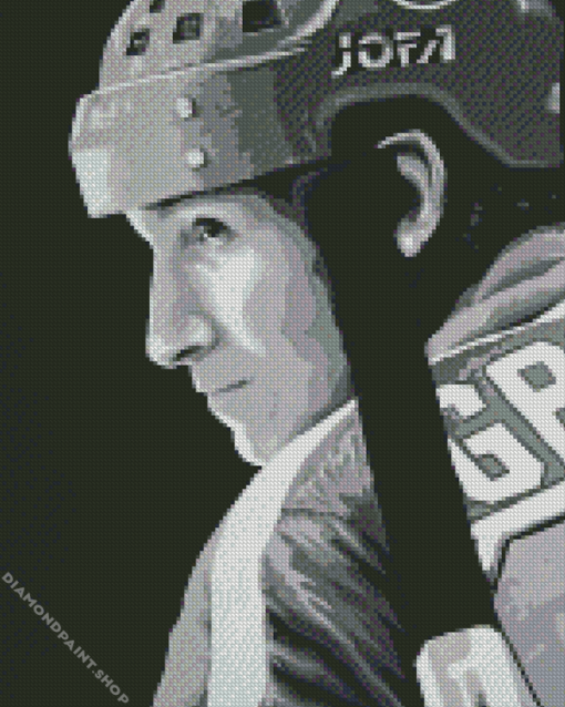 Black And White Wayn Gretzky Diamond Paintings