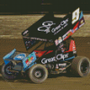 Black Sprint Car Diamond Paintings