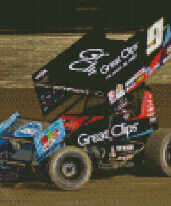 Black Sprint Car Diamond Paintings