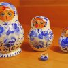 Blue Nesting Dolls Diamond Paintings