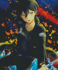 Kirito Manga Hero Diamond Paintings