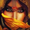 Cool Arab Lady Eyes Diamond Paintings