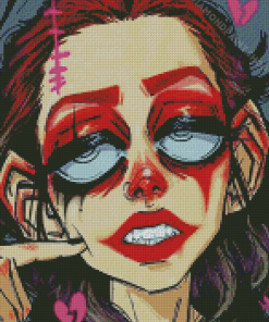 Cool Grunge Lady Diamond Paintings