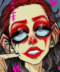 Cool Grunge Lady Diamond Paintings