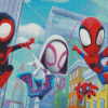 Cute Spidery And Friends Diamond Paintings