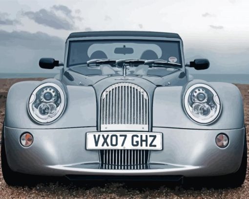 Grey Morgan Car Diamond Paintings