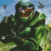 Halo Game Character Diamond Paintings