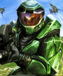 Halo Game Character Diamond Paintings