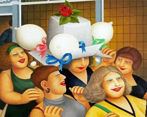 Ladies By Beryl Cook Diamond Paintings