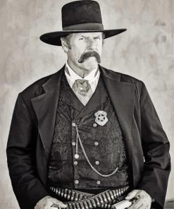 Monochrome Wyatt Earp Diamond Paintings