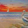 Pelican Birds Diamond Paintings