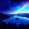 Purple And Blue Sky Landscape Diamond Paintings