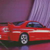 Red Skyline Car Diamond Painting