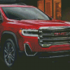 Red Acadia Car Diamond Paintings