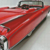 Red Classic Cadillacs Car Diamond Paintings