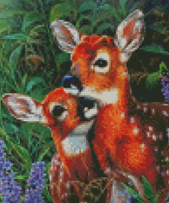 Romantic Deer Couple Diamond Paintings