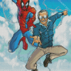 Stan Lee And Spiderman Diamond Paintings