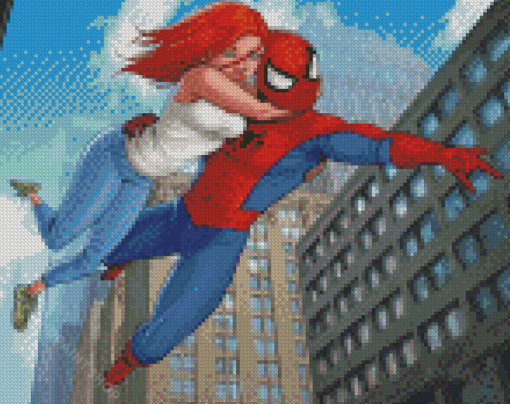 Spider Man And Mary Jane Diamond Paintings