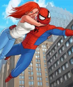 Spider Man And Mary Jane Diamond Paintings