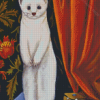 Adorable White Mink Diamond Paintings