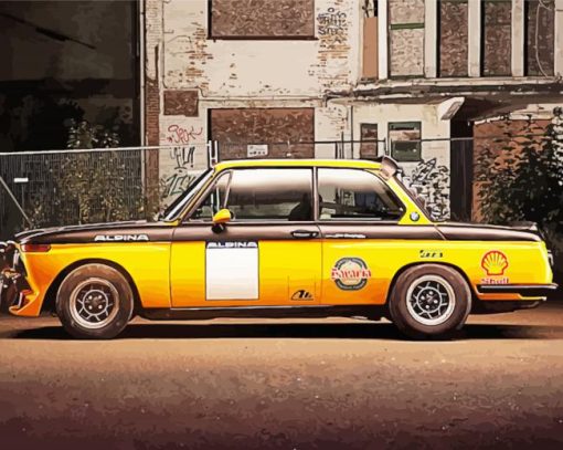 Yellow Bmw E10 Diamond Paintings