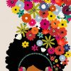 African Woman With Flowers Diamond Paintings