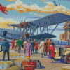 Airport Scenery Diamond Paintings