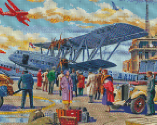 Airport Scenery Diamond Paintings