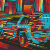 Back To The Future Car Diamond Paintings