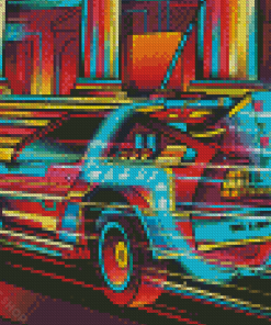 Back To The Future Car Diamond Paintings