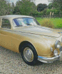 Beige Jaguar Mark 1 Diamond Paintings