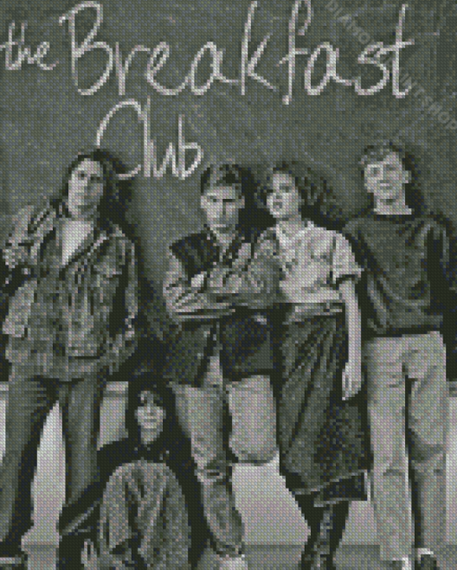 Black And White The Breakfast Club Diamond Paintings