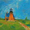 Block Island Lighthouse Southeast Art Diamond Paintings