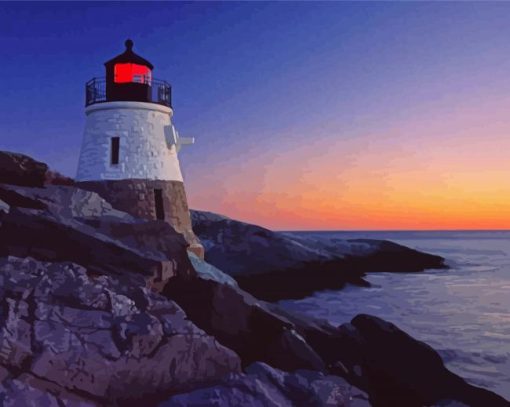 Castle Hill Lighthouse Newport Rhode Island Diamond Paintings