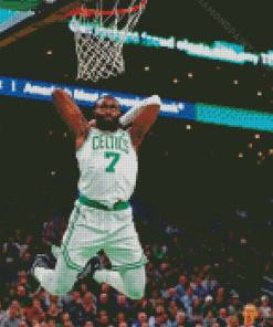 Celtics Jaylen Brown Dunk Diamond Painting