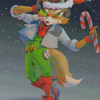 Christmas Fox McCloud Diamond Paintings